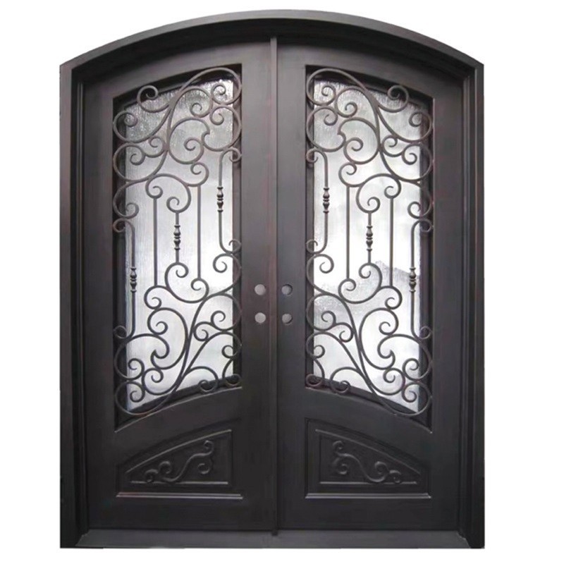 Exterior Double Wrought Iron Door