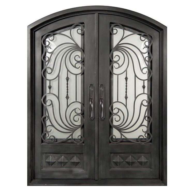 Exterior Double Wrought Iron Door